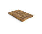 End Grain Oak Cutting Board with Rounded Sides – 400×300×30 mm