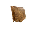 End Grain Oak Cutting Board Set with Rounded Sides and Wooden Stand – 350×250 & 400×300 mm
