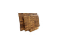 End Grain Oak Cutting Board Set with Rounded Sides and Wooden Stand – 350×250 & 450×300 mm