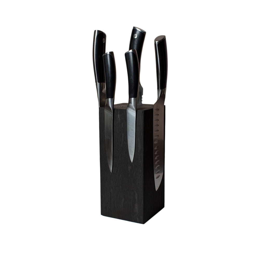 Statischer magnetischer Messerblock – Schwarze Eiche