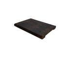 End Grain Smoked Oak Cutting Board with Rounded Sides – 450×300×30 mm