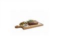 Oak Serving Board with Sauce Holder