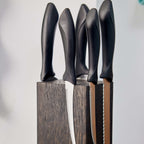 Rotating Magnetic Knife Block – Black Oak