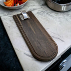 Smoked Oak Fish Cleaning Board with Tail Clamp