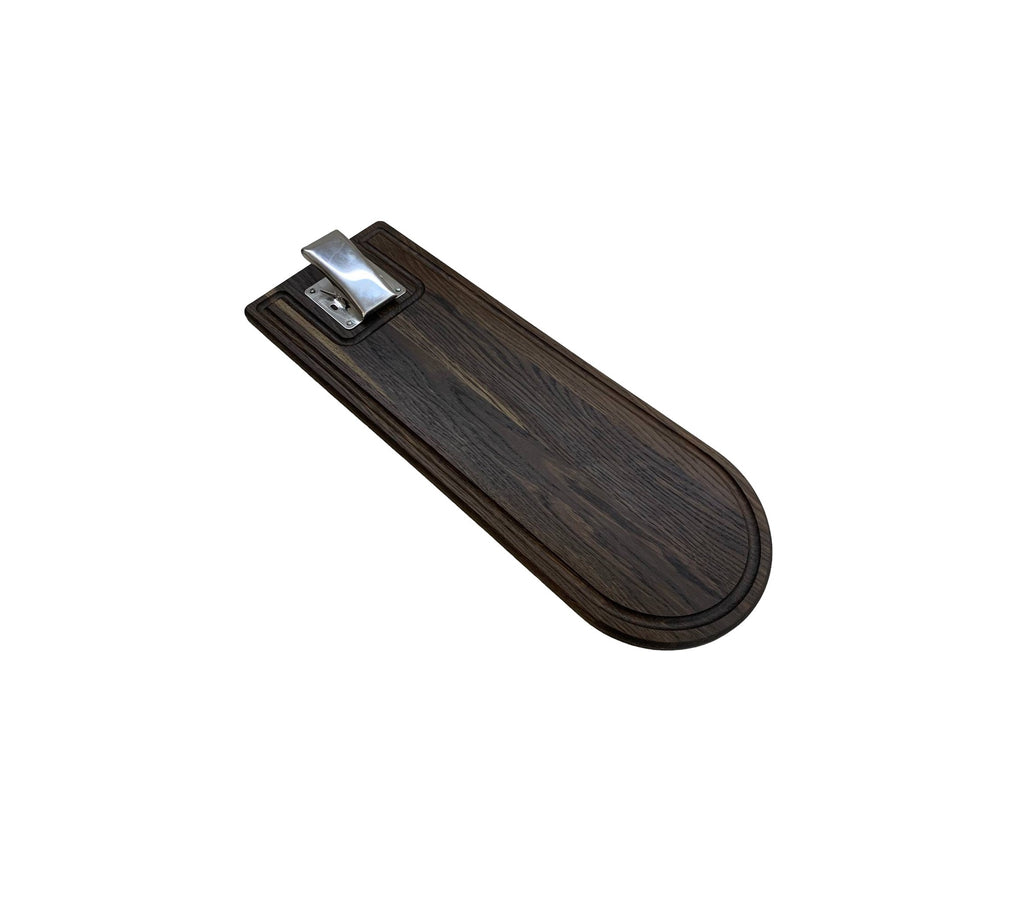 Smoked Oak Fish Cleaning Board with Tail Clamp