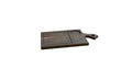Smoked Oak Serving Board with Sauce Holder