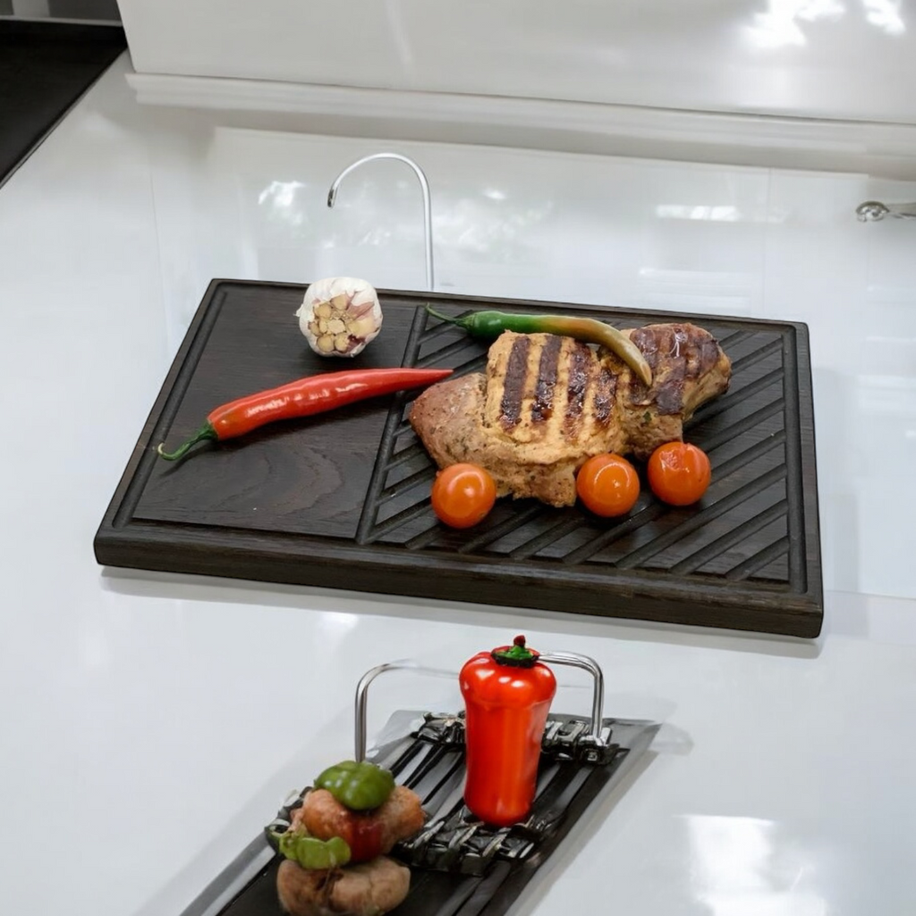 Smoked Oak Steak Serving Board