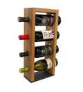 Natural Oak Wine Rack for 4 Bottles